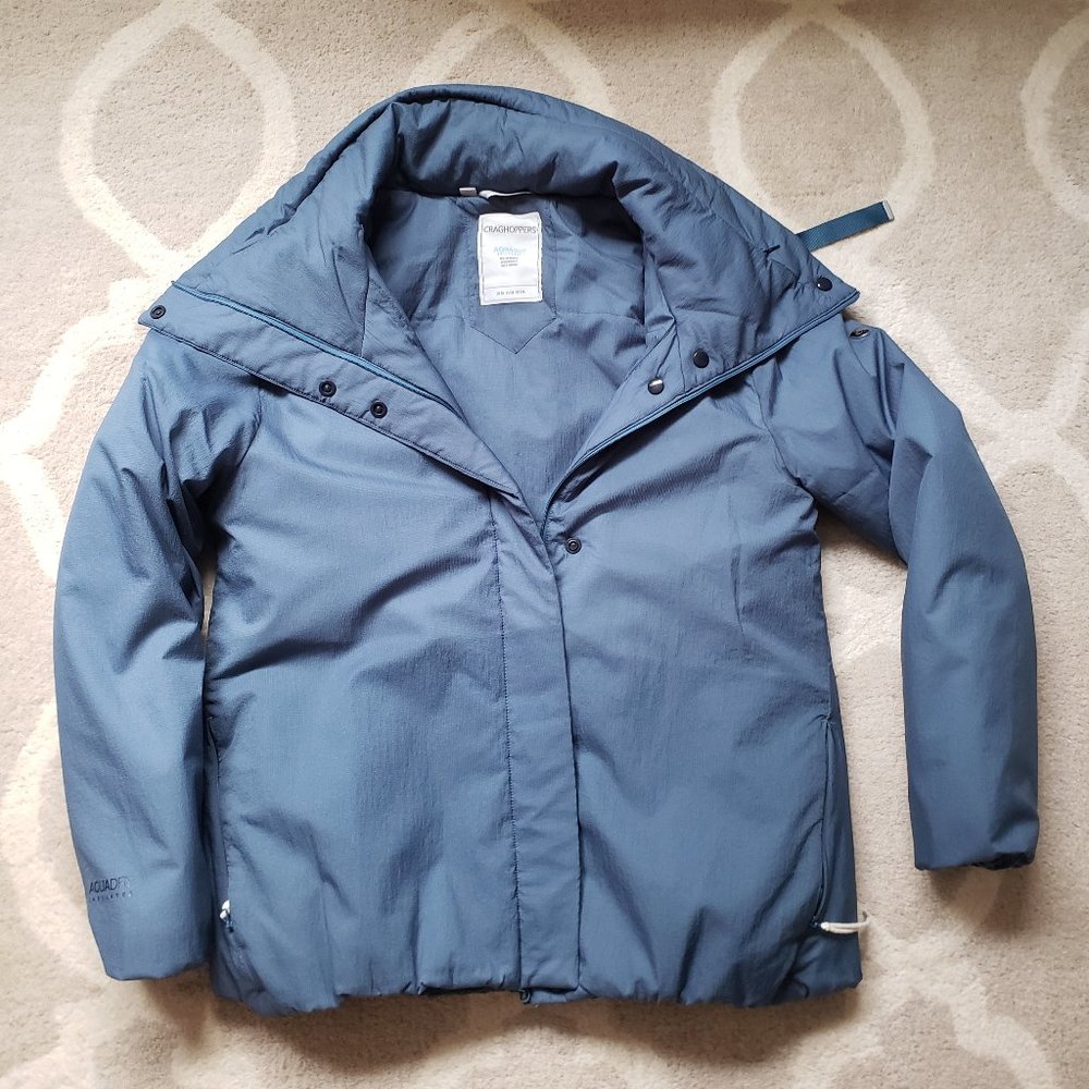 Jacket, Women's US size 6, Craghoppers, hooded, Blueish teal